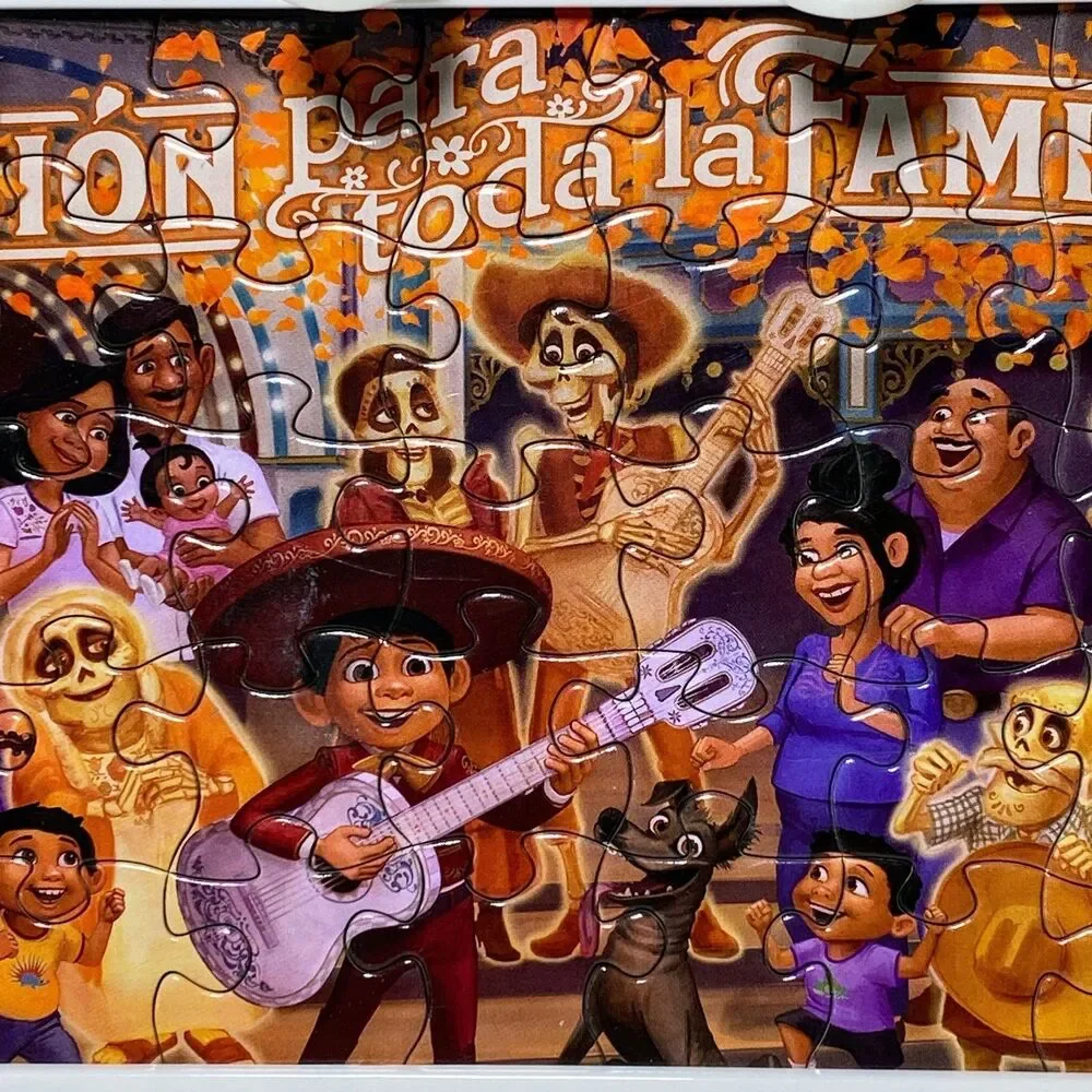 Disney Pixar Coco Light-Up Billboard Mini Puzzle Jigsaw 50 pieces Lights Work!